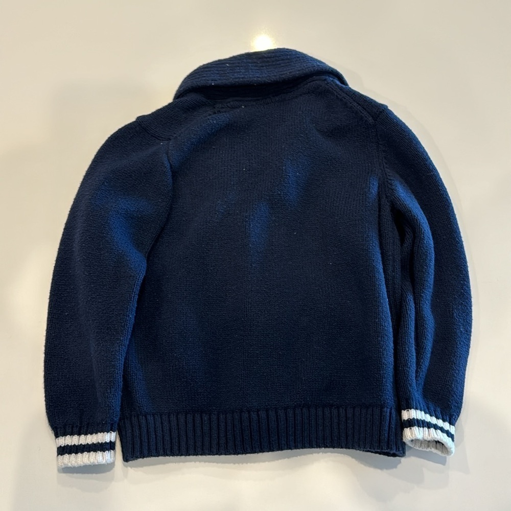 Janie and Jack Bulldog Button Up Sweater Size 2T - Picture 3 of 4